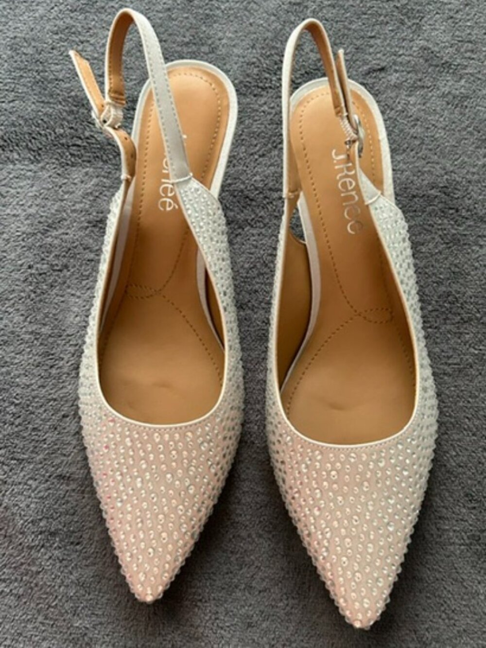 NWT J. Renee Ferryanne Women's Rhinestone Pump, Size 8W